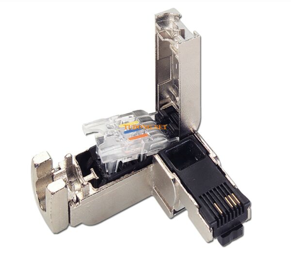 Đầu Nối RJ90 Công Nghiệp 6GK1901-1BB20-2AA0 - Đầu Cáp Ethernet FastConnect 90 Độ, Vỏ Kim Loại Bền Bỉ, Tương Thích Cáp IE FC TP