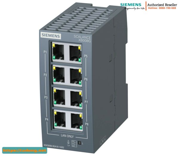 Switch Ethernet Công Nghiệp 6GK5008-0GA10-1AB2 - 8 Cổng RJ45 10/100/1000 Mbit/s