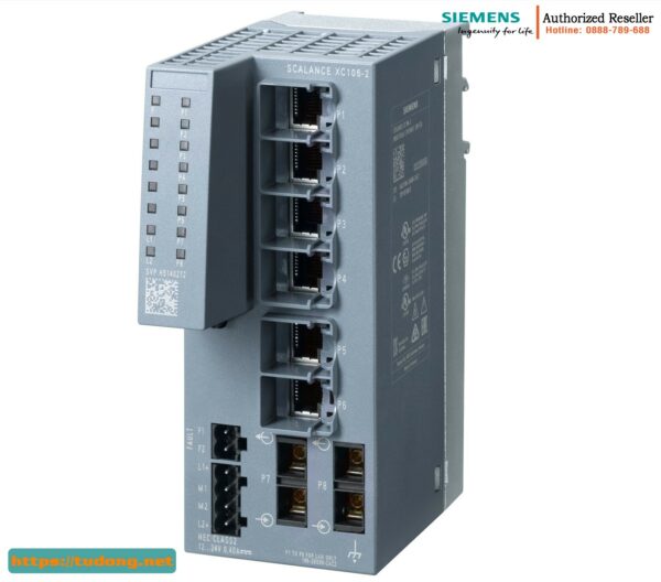 Switch Unmanaged IE 6GK5106-2BD00-2AC2 - 6 cổng RJ45, 2 cổng SC