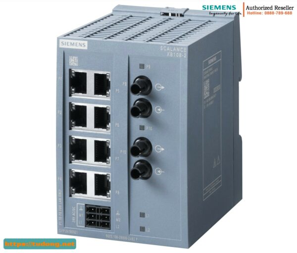 Switch 6GK5108-2BB00-2AB2 SCALANCE XB108, 8 Port 10/100 Mbit/s