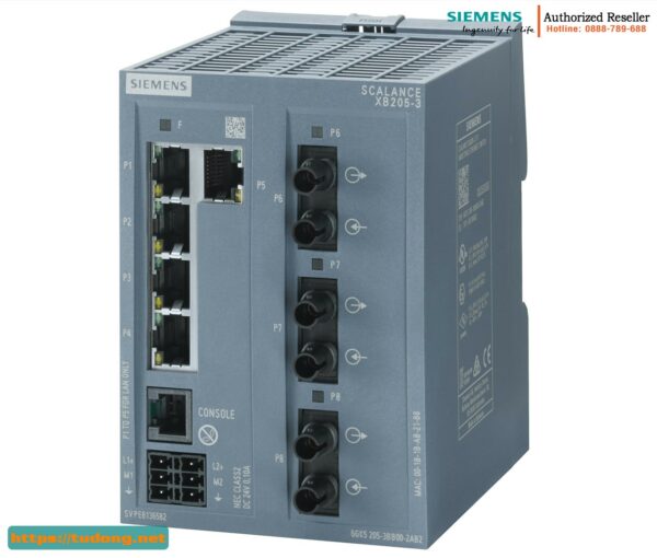 Switch quản lý 6GK5205-3BB00-2AB2 SCALANCE XB205-3, 5 cổng RJ45