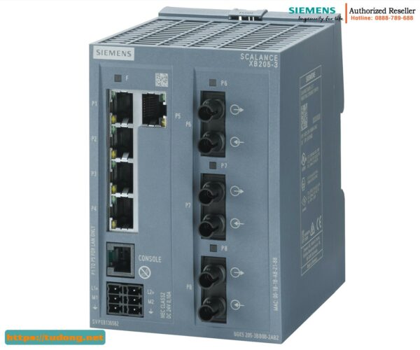 Switch Quản Lý 6GK5205-3BB00-2TB2 SCALANCE XB205-3, 5 Port RJ45