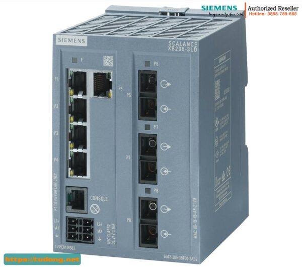 Switch quản lý 6GK5205-3BF00-2TB2 SCALANCE XB205-3LD 5 cổng RJ45