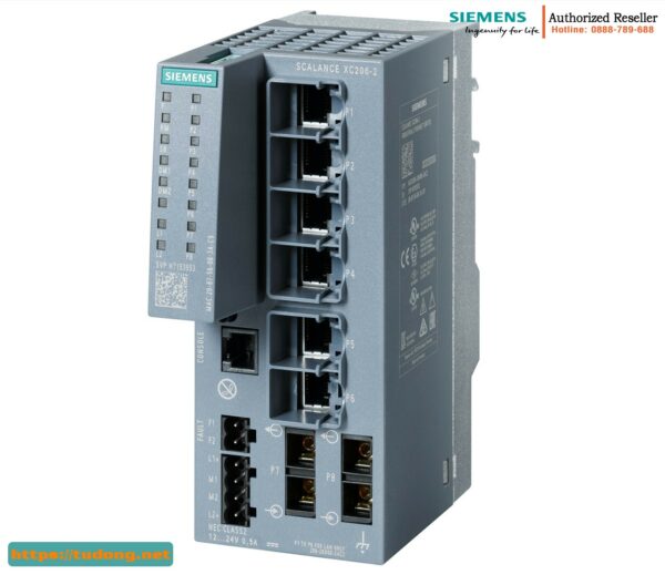 Switch Layer 2 6GK5206-2BD00-2AC2 SCALANCE XC206 - IEC 62443
