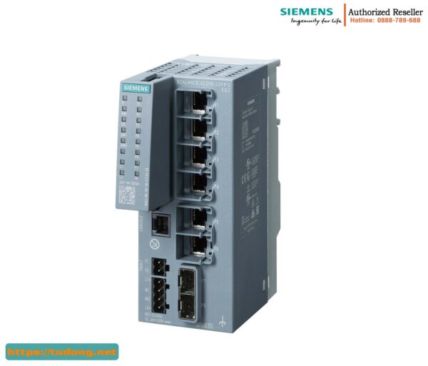 Switch quản lý Layer 2 6GK5206-2GS00-2FC2 - IEC 62443, 6 cổng RJ45