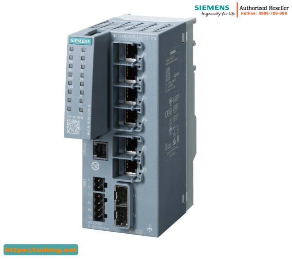 Switch 6GK5206-2GS00-2TC2 SCALANCE XC206-2SFP G - Quản lý Layer 2