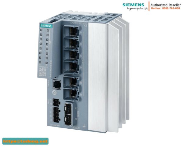 Switch PoE Quản Lý 6GK5206-2RS00-2AC2 - 6 Cổng RJ45, IEC 62443