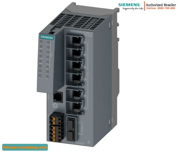 Switch PoE Quản Lý 6GK5206-2RS00-5FC2 - 6 Cổng RJ45, IEC 62443