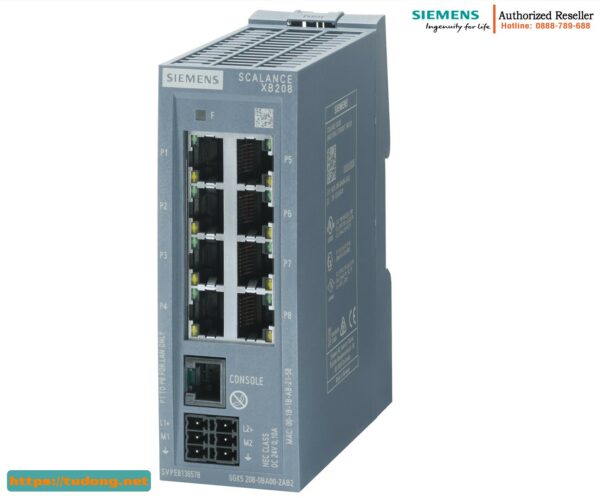 Switch quản lý SCALANCE XB208 8 cổng 10/100 Mbit/s 6GK5208-0BA00-2