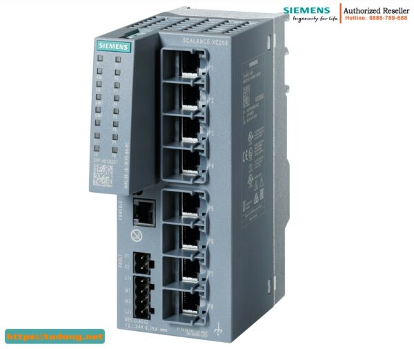 Switch Layer 2 IE 6GK5208-0BA00-2AC2 - Độ bền cao, Chứng nhận IEC 62443