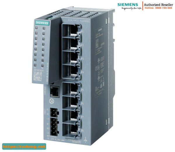 Switch Layer 2 IE 6GK5208-0BA00-2FC2 - 8 Port, IEC 62443, PROFINET
