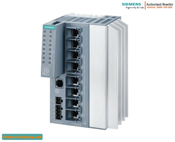 Switch PoE Quản Lý 6GK5208-0RA00-2AC2, 6 Cổng RJ45, IEC 62443
