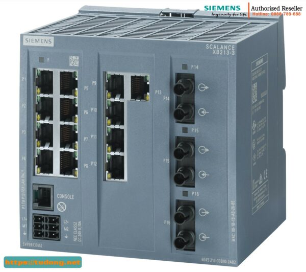 Switch quản lý 6GK5213-3BB00-2TB2 SCALANCE XB213-3, 13 cổng RJ45