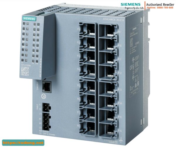 Switch Layer 2 IE 6GK5216-0BA00-2AC2 - 16 Port RJ45, IEC 62443