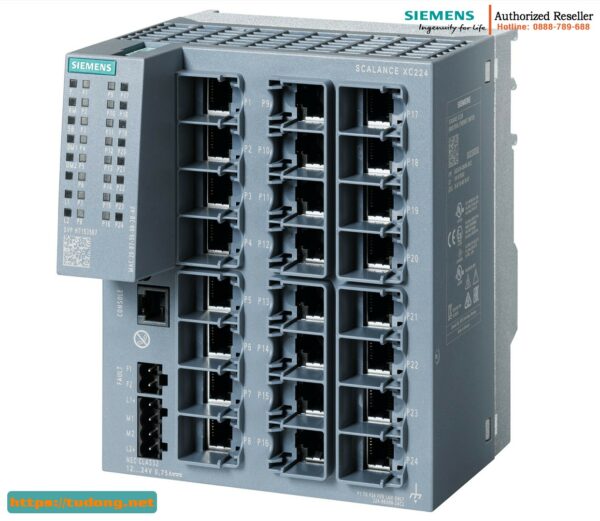 Switch Layer 2 IE 6GK5224-0BA00-2AC2 SCALANCE XC224 - Chất lượng cao