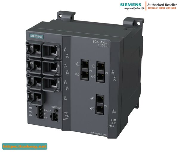 Switch Quản Lý SCALANCE X307-3 6GK5307-3BL10-2AA3 - 10/100/1000 Mbit/s