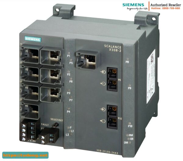 Switch Quản Lý SCALANCE X308-2 6GK5308-2FL10-2AA3 - Tốc Độ Cao