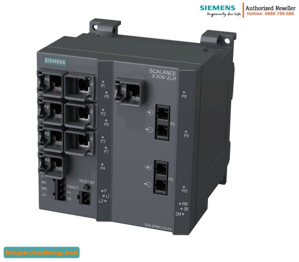 Switch Quản Lý SCALANCE X308-2LH 6GK5308-2FN10-2AA3 - Tốc Độ Cao
