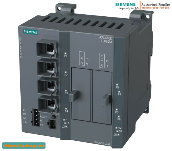 Switch Quản Lý SCALANCE X308-2M 6GK5308-2GG10-2AA2 - 4x Gigabit RJ45