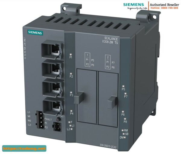 Switch Quản Lý SCALANCE X308-2M TS 6GK5308-2GG10-2CA2 EN 50155