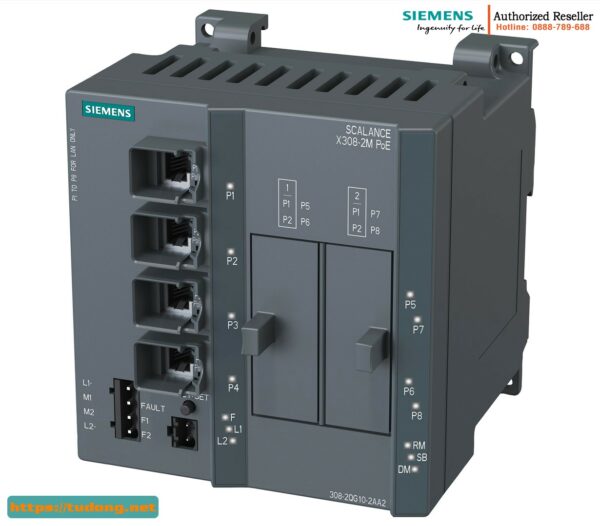 Switch Quản Lý SCALANCE X308-2M PoE 6GK5308-2QG10-2AA2