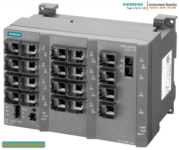 Switch Quản Lý SCALANCE X320-1FE 20 Port 6GK5320-1BD00-2AA3