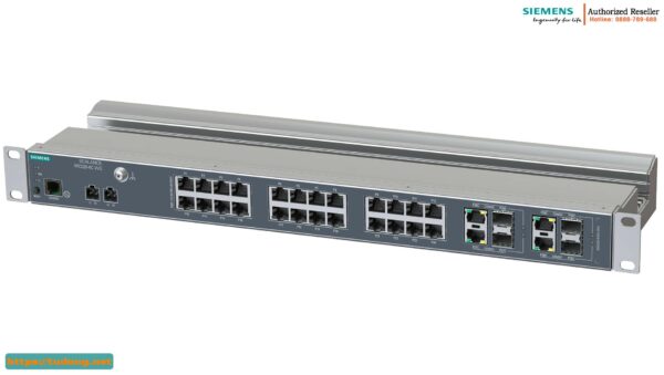 "Switch Quản Lý 6GK5328-4FS00-2RR3 SCALANCE XR328-4C WG 24 Port"