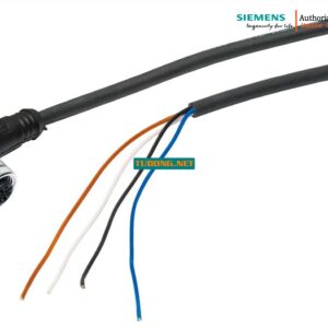 Cáp 6GF3440-8BC4 10m cho Đèn MV400, VS100 - Đầu góc M12 - Tương thích đa dòng đèn