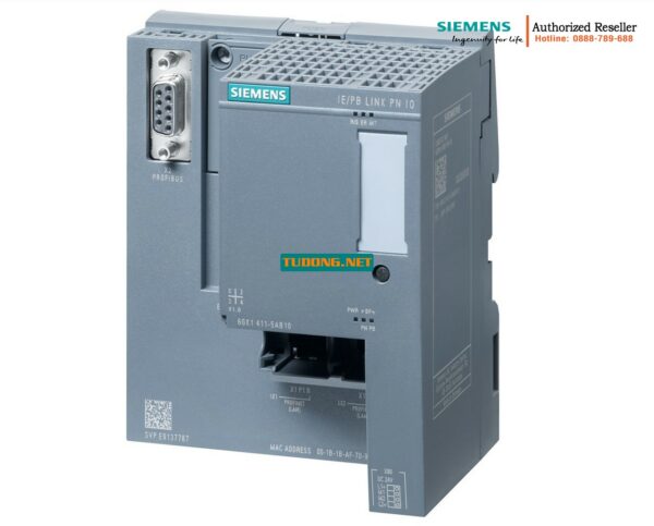 6GK1411-5AB10 Gateway Công Nghiệp Ethernet PROFINET IO sang PROFIBUS DP - Kết Nối Đa Giao Thức, Đồng Bộ Thời Gian Thực