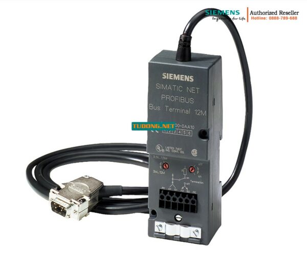 Đầu Nối Bus 6GK1500-0DA00 - Cổng Giao Tiếp RS485 PROFIBUS, Kèm Cáp Cắm Sẵn 1.5m