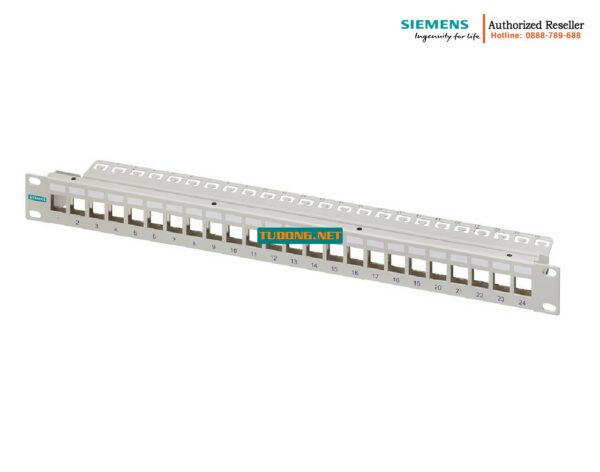 Khung Module 19 inch 1RU 6GK1901-0AM00-0AA0 - Hỗ trợ lắp đặt IE RJ45 Keystone/FO LC Coupler