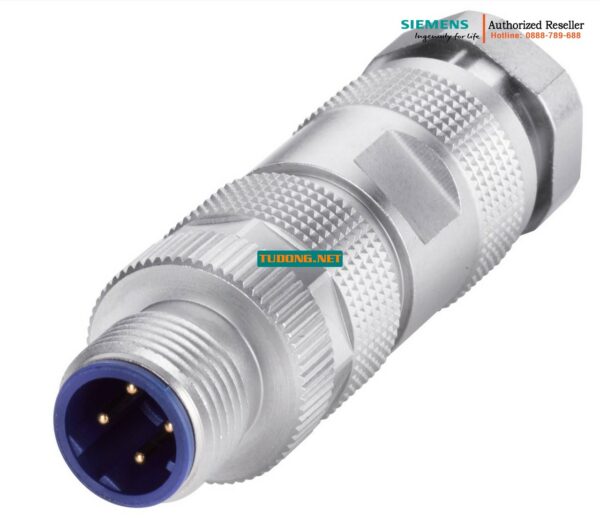 Đầu Nối M12 Pro 6GK1901-0DB10-6AA0 - Vỏ Kim Loại Chống Sốc, Công Nghệ Kết Nối Nhanh, Tương Thích SCALANCE X208 PRO & ET 200PRO PN