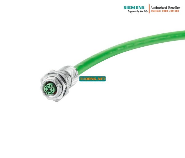 Đầu Nối Cáp M12 IE FC 6GK1901-0DB40-6AA0 - X-Coded, 8 Chân, Lắp Đặt Tại Hiện Trường, Vỏ Kim Loại