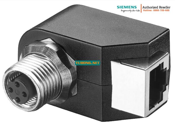 6GK1901-0DM20-2AA5 - Bushing Chuyển Đổi M12 D-coded IP65 Sang RJ45 IP20 - Hộp 5 Cái