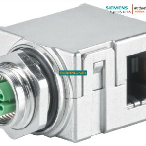6GK1901-0DM40-2AA5 - Bộ Chuyển Đổi M12 X-Coded sang RJ45, IP65/67 đến IP20, Cho Tủ Điện Công Nghiệp (1 Hộp 5 Cái)