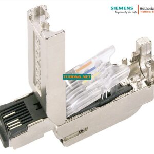 Đầu Cắm RJ45 Công Nghiệp Siemens 6GK1901-1BB10-2AB0 - FastConnect, Vỏ Kim Loại, Chống Nhiễu, 180°, 10/100 Mbit/s - Hộp 10 Cái