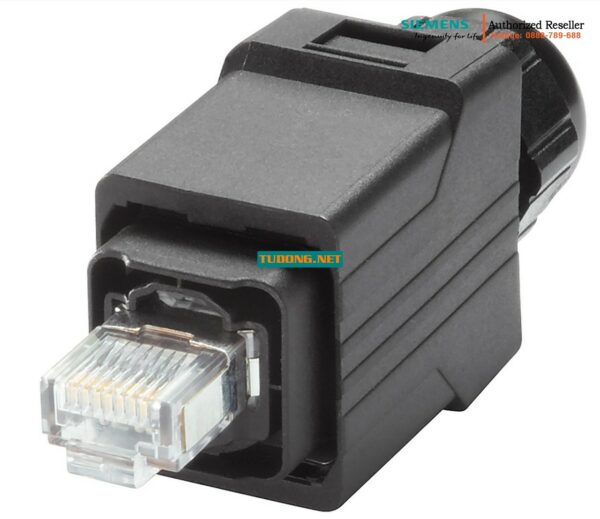 Đầu Nối RJ45 Công Nghiệp IP65 6GK1901-1BB10-6AA0 - Cổng Mạng Chống Bụi Nước, Lắp Đặt Hiện Trường Với Cáp TP, Kết Nối Push-Pull