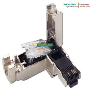 Đầu nối RJ45 công nghiệp góc 90 độ, vỏ kim loại, FastConnect - 6GK1901-1BB20-2AB0 (1 gói 10 cái)
