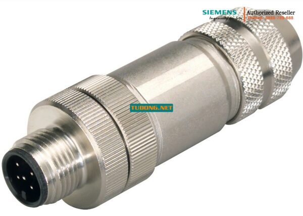 Đầu Nối M12 6GK1905-0EA00 Cho ET 200 - Đầu Cáp Trục, 5 Cái - Lắp Đặt Thực Địa