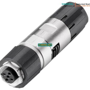 Đầu Nối Cáp PROFIBUS FC M12 6GK1905-0EB10 Chính Hãng - Đầu Cắm M12 Vỏ Kim Loại, Cổng Trục, Dùng Cho ET 200 PRO, 5 Cái/Hộp