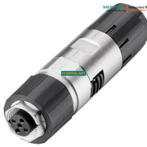 Đầu nối cáp PROFIBUS FC M12 6GK1905-0EB10-6AA0 - Vỏ kim loại chống sốc, kết nối FC, đầu cáp hướng trục, dùng cho ET 200 PRO, tiếp điểm cái mã B (1 gói = 1 cái)