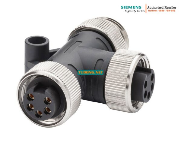 Đầu Nối T-Piece 6GK1905-0FC00 7/8" ET 200 - 5 Cái, Ổ Cắm Cái & Chân Đực