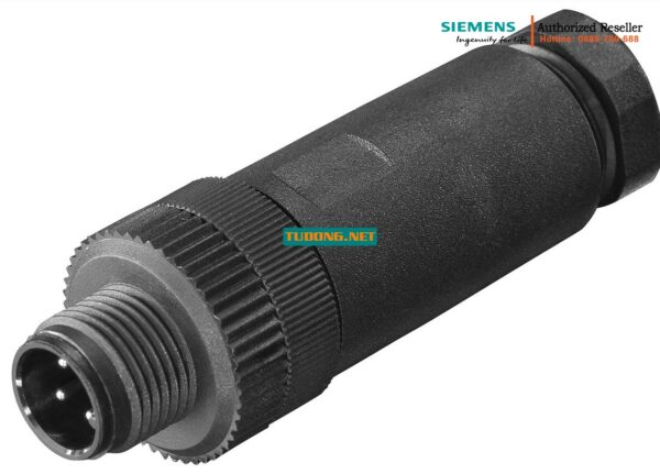 Đầu Nối Nguồn M12 PRO 6GK1907-0DB10-6AA3 - Cổng Kết Nối 4 Chân A-Code 24V DC Cho PS791-1PRO (Bộ 3 Cái)
