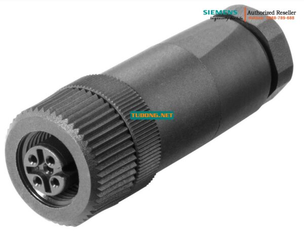Đầu Nối Cáp M12 PRO 6GK1907-0DC10-6AA3 - Cấp Nguồn DC 24V Cho SCALANCE W-700/X208PRO, 4-Pole A-Coded