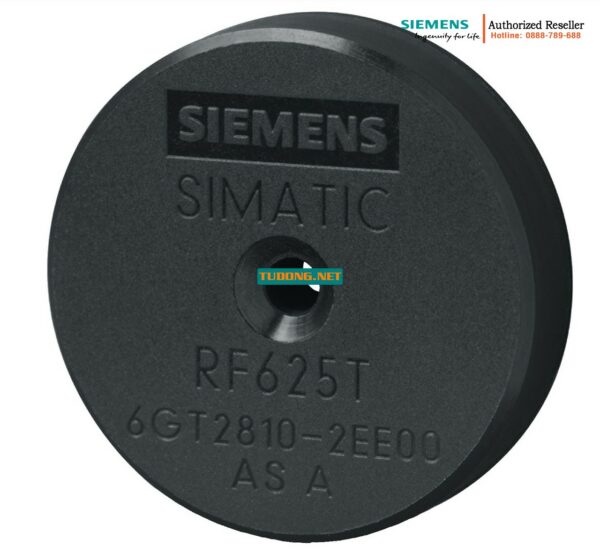 Thẻ RFID UHF SIMATIC RF625T 6GT2810-2EE00 - IP68/IPx9K, Gắn Kim Loại, Nhiệt Độ -40°C đến 125°C