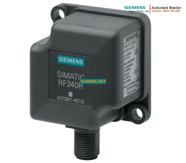 Đầu đọc RFID SIMATIC RF240R 6GT2821-4AC10 | Cổng RS422, IP67, chống bụi nước, nhiệt độ -25 đến +70°C, kích thước nhỏ gọn, antenna tích hợp