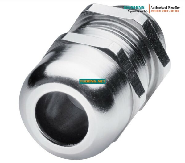 Đầu nối cáp M16 IP68 6NH3112-3BA00-1XX4 bằng đồng mạ niken - Tương thích tủ điện 6NH3112-3BA00-1x X1/X3 - Chịu nhiệt -40 đến +100°C - Hộp 2 cái