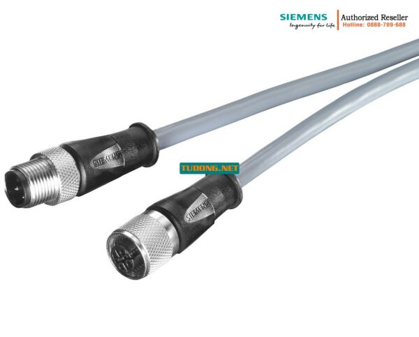 Cáp Kết Nối Nguồn M12-180/M12-180 ET 200 - 6XV1801-5DH30 - Dây Cáp Nguồn 4-Pole, A-Coded, 3m