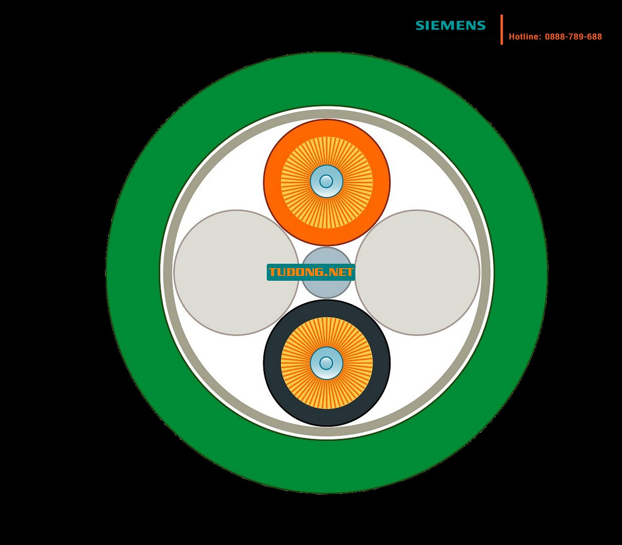 Cáp Quang 6XV1847-2A FC FO Tiêu Chuẩn - Chuẩn UL, Cắt Theo Mét (Đặt Tối Thiểu 20m) 1 6XV1847-2A