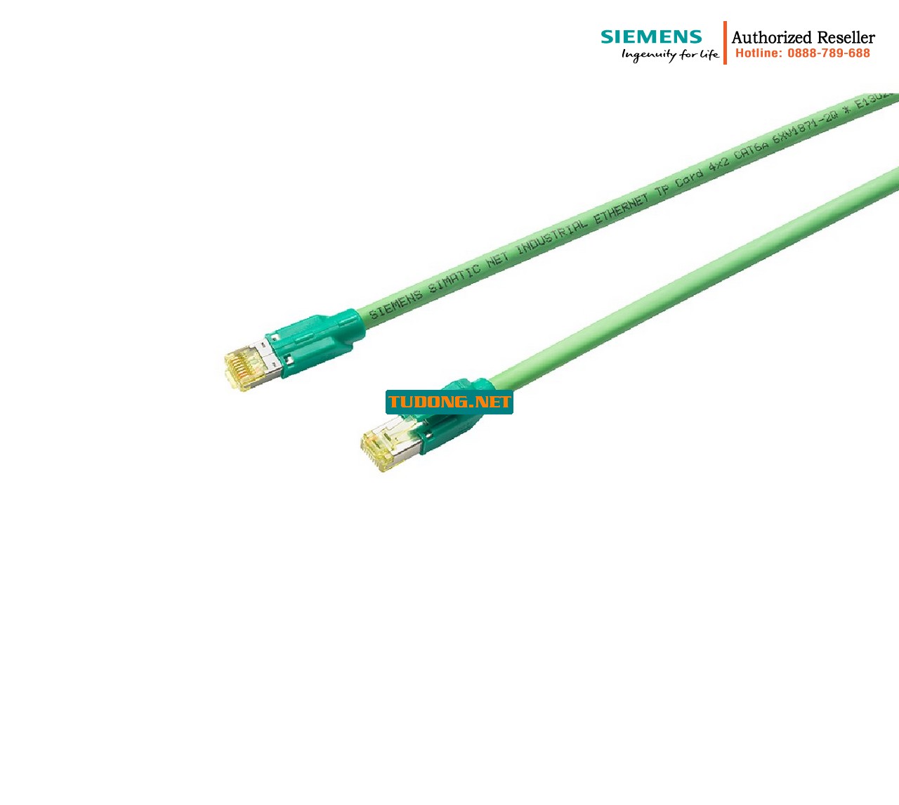 Cáp Mạng Công Nghiệp 6XV1870-3QH30 - Dây Mạng CAT6A Chuẩn RJ45, Dài 3m, Lắp Sẵn 2 Đầu 1 6XV1870-3QH30